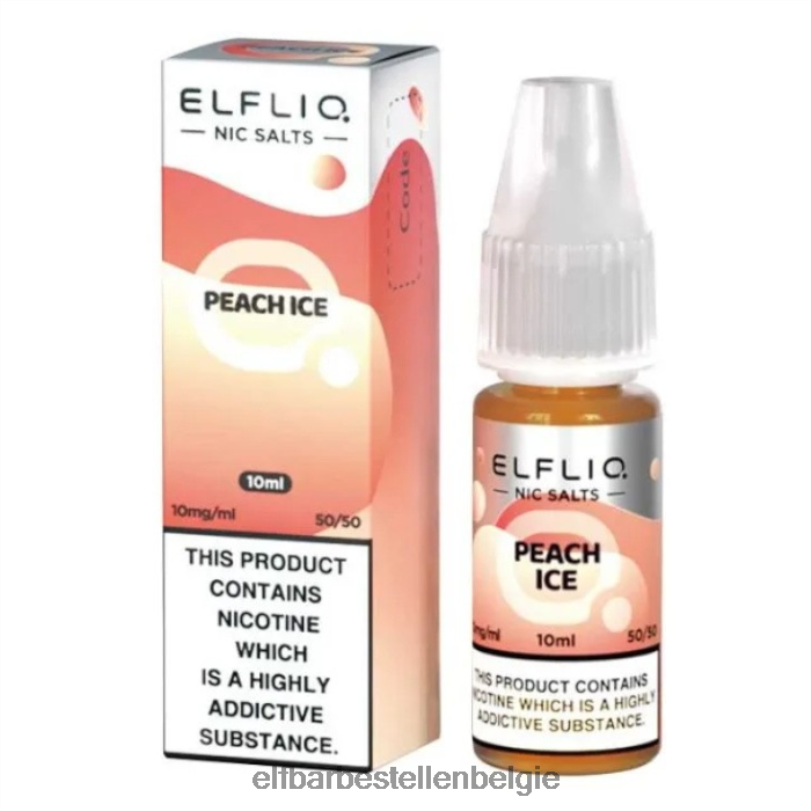 Elf Bar 5008 België - ELFBAR elfliq nic zouten - perzikijs - 10ml-20 mg/ml J20PJ186