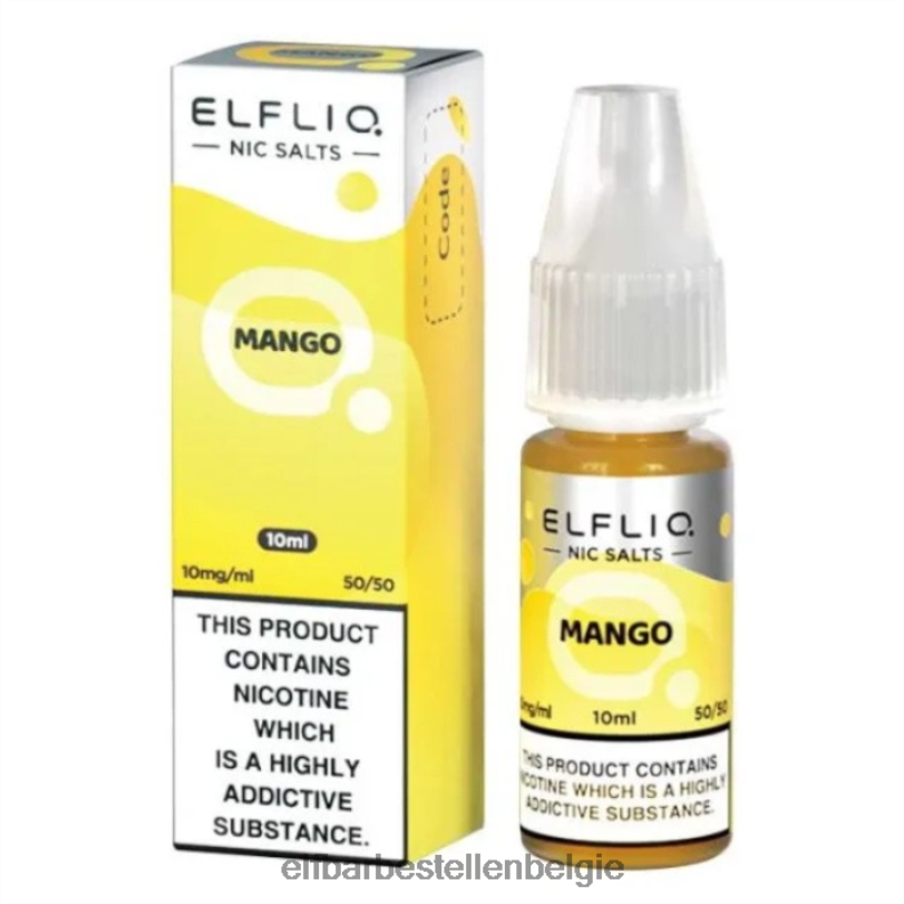 Elf Bar Bc5008 Belgie - ELFBAR elfliq nic-zouten - mango - 10 ml-5 mg J20PJ187