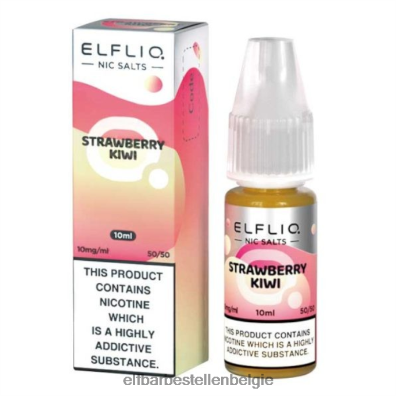 Elf Bar Belgie - ELFBAR elfliq nic zouten - aardbei-kiwi - 10 ml-5 mg J20PJ179