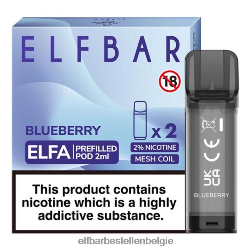 Elf Bar Kopen Belgie - ELFBAR elfa voorgevulde capsule - 2 ml - 20 mg (2 stuks) J20PJ106 bosbes