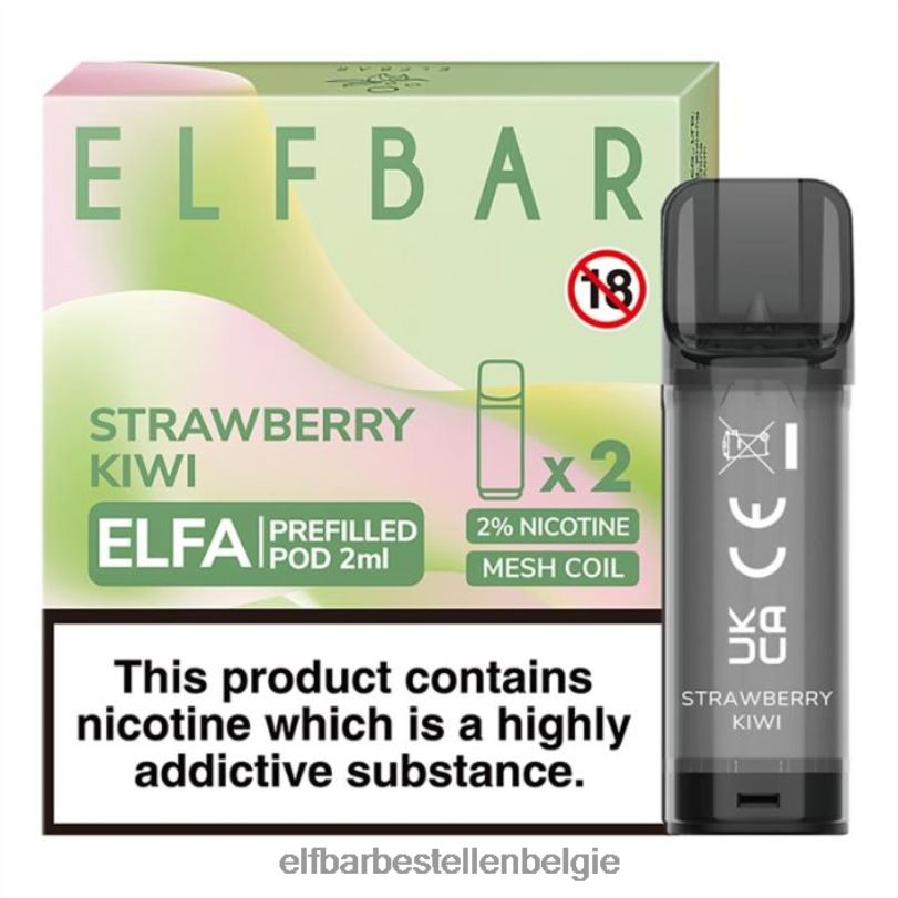 Elf Bar Kopen - ELFBAR elfa voorgevulde capsule - 2 ml - 20 mg (2 stuks) J20PJ107 aardbei-kiwi