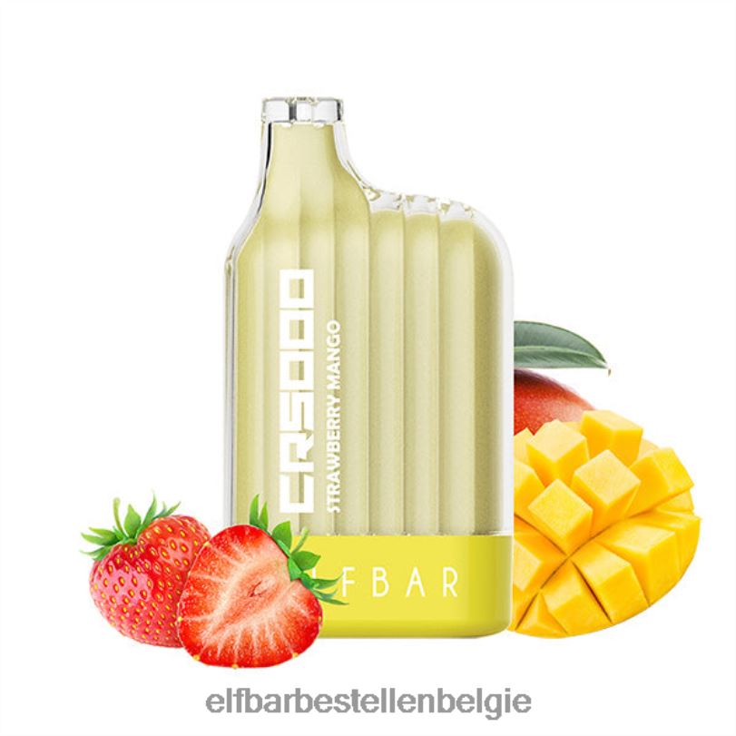 Elf Bar Antwerpen - ELFBAR cr5000 wegwerpvape 5000 trekjes J20PJ335 aardbei-mango